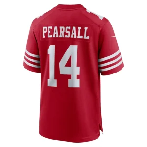 Ricky pearsall san francisco 49ers nike player game jersey Scarlet L