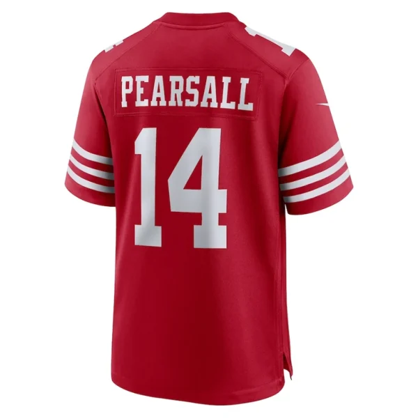 Ricky pearsall san francisco 49ers nike player game jersey Scarlet L