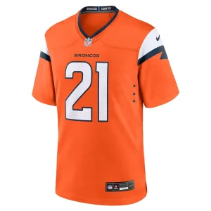 Riley moss denver broncos nike team game jersey Orange M