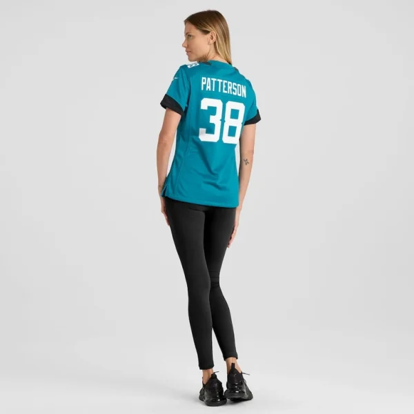 Riley patterson jacksonville jaguars nike womens team game jersey Teal L