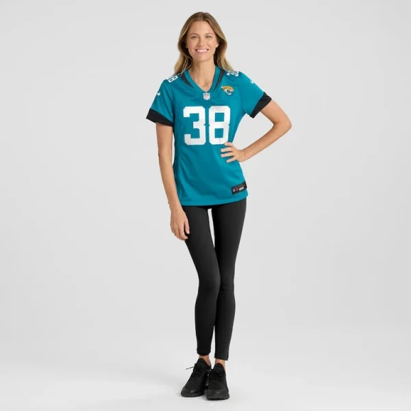 Riley patterson jacksonville jaguars nike womens team game jersey Teal M