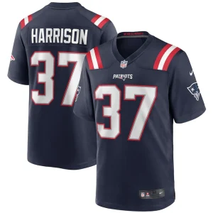 Rodney harrison new england patriots nike game retired player jersey Navy