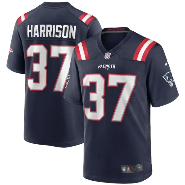Rodney harrison new england patriots nike game retired player jersey Navy