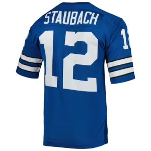 Roger staubach dallas cowboys 1971 mitchell ness authentic throwback retired player jersey Royal 44