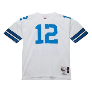 Roger staubach dallas cowboys 1975 mitchell ness authentic throwback retired player jersey White 40