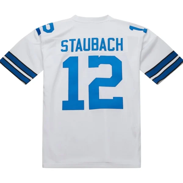 Roger staubach dallas cowboys 1975 mitchell ness authentic throwback retired player jersey White 44