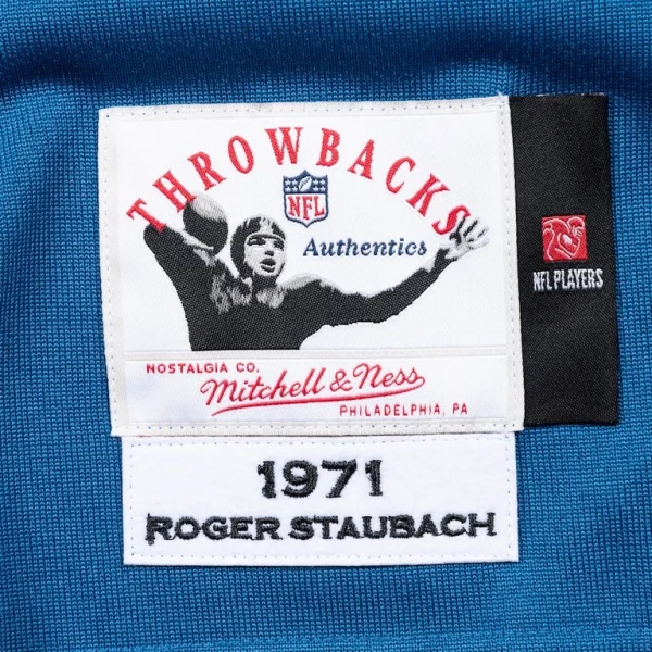 Roger staubach dallas cowboys mitchell ness 1971 authentic jersey Navy 2XL