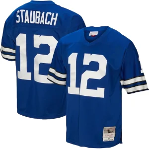 Roger staubach dallas cowboys mitchell ness legacy replica jersey Royal