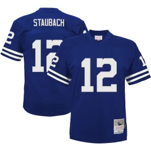 Roger staubach dallas cowboys mitchell ness preschool 1971 retired player legacy jersey Navy