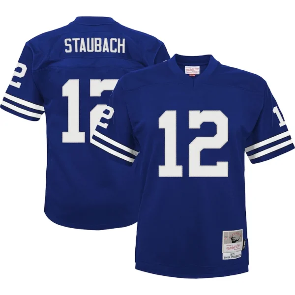 Roger staubach dallas cowboys mitchell ness toddler 1971 retired legacy jersey Navy