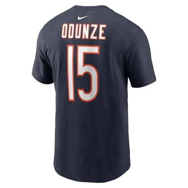 Rome odunze chicago bears nike name number t shirt Navy L