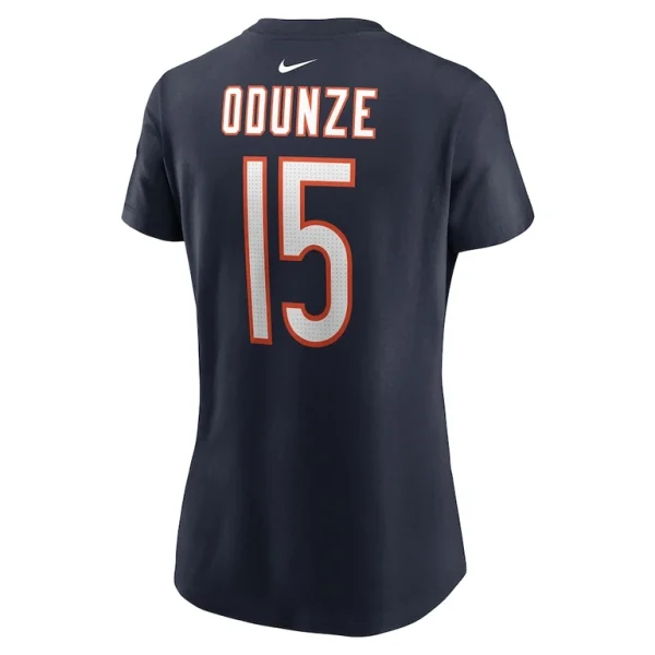 Rome odunze chicago bears nike womens name number t shirt Navy L