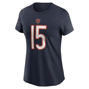 Rome odunze chicago bears nike womens name number t shirt Navy M