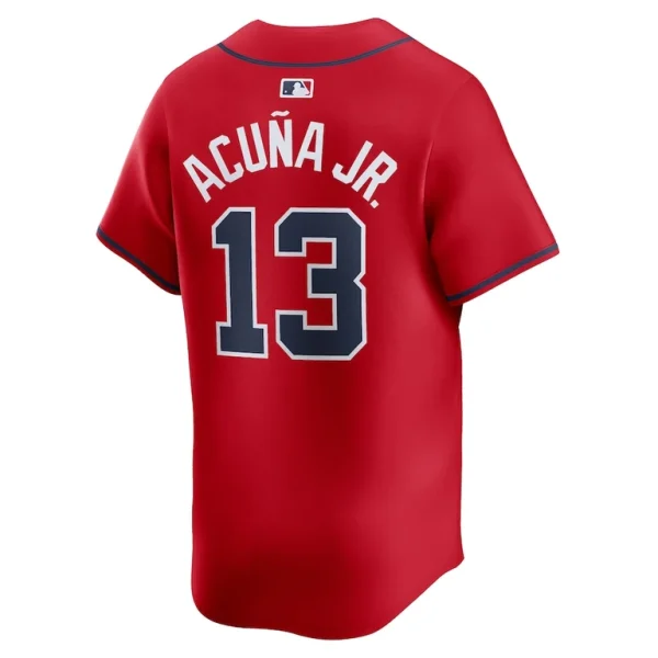Ronald acuna jr. atlanta braves nike alternate limited player jersey – red Multi L