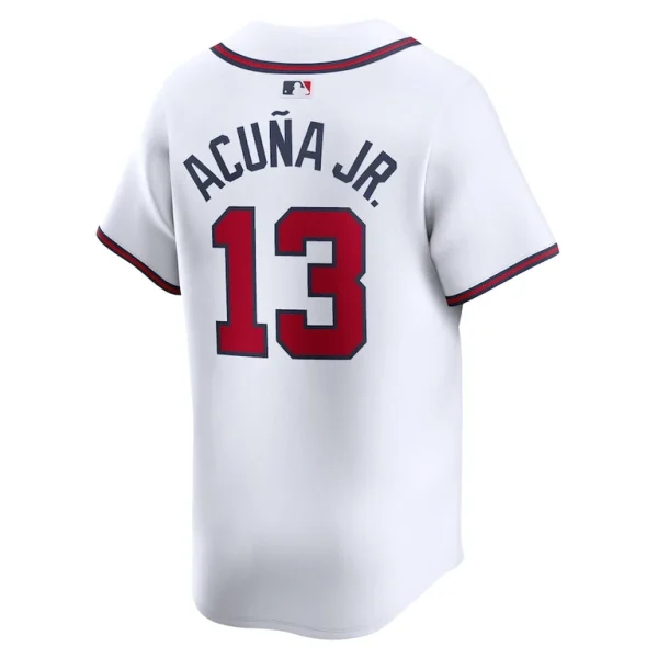 Ronald acuna jr. atlanta braves nike home limited player jersey White L
