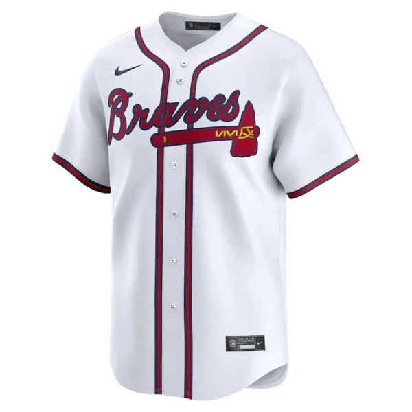 Ronald acuna jr. atlanta braves nike home limited player jersey White M