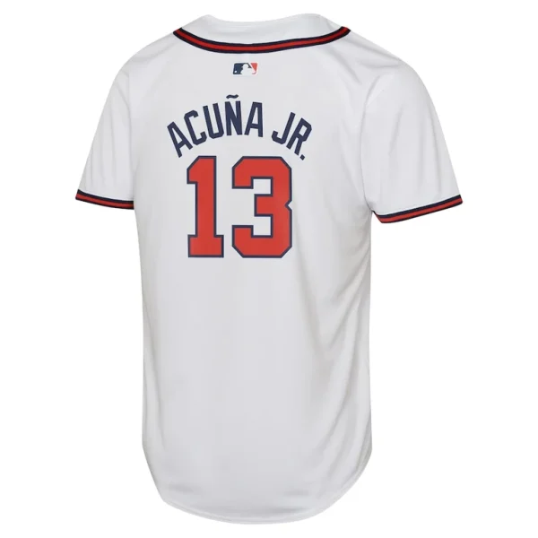 Ronald acuna jr. atlanta braves nike youth home limited player jersey White Yth L