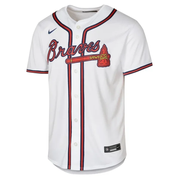 Ronald acuna jr. atlanta braves nike youth home limited player jersey White Yth M