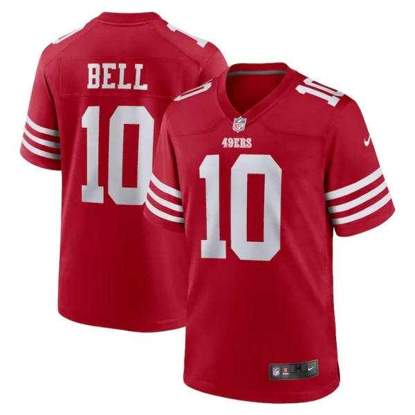 Ronnie bell san francisco 49ers nike team game jersey Scarlet