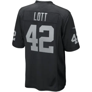 Ronnie lott las vegas raiders nike game retired player jersey Black L