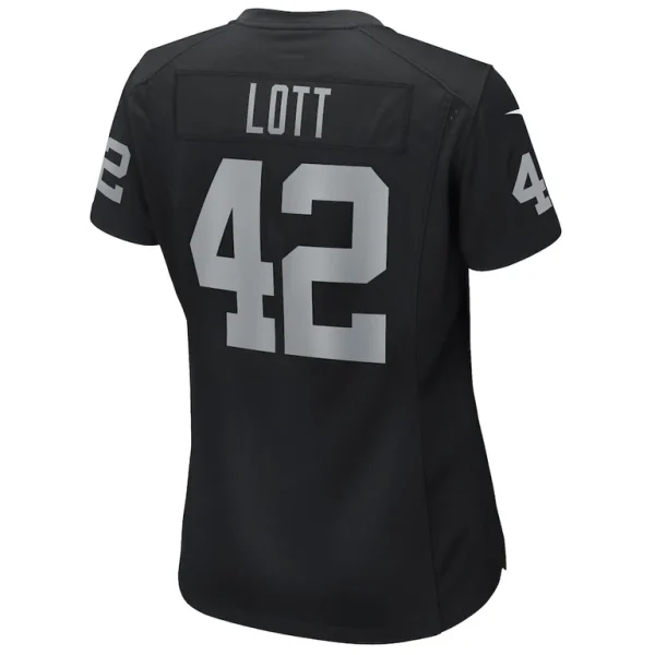 Ronnie lott las vegas raiders nike womens game retired player jersey Black L