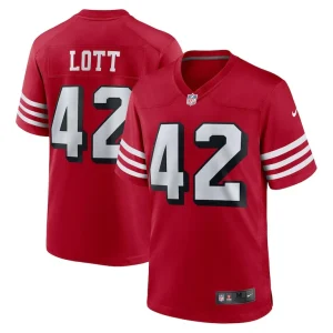Ronnie lott san francisco 49ers nike retired alternate game jersey Scarlet