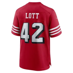 Ronnie lott san francisco 49ers nike retired alternate game jersey Scarlet L