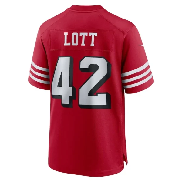 Ronnie lott san francisco 49ers nike retired alternate game jersey Scarlet L