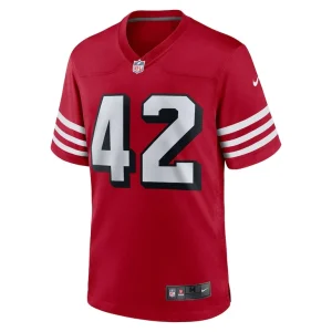 Ronnie lott san francisco 49ers nike retired alternate game jersey Scarlet M