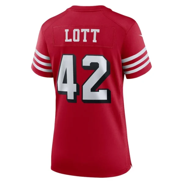 Ronnie lott san francisco 49ers nike womens alternate game jersey Scarlet L