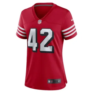 Ronnie lott san francisco 49ers nike womens alternate game jersey Scarlet M