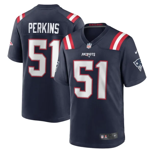 Ronnie perkins new england patriots nike game jersey Navy