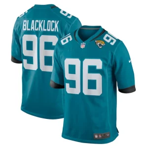 Ross blacklock jacksonville jaguars nike team game jersey Teal