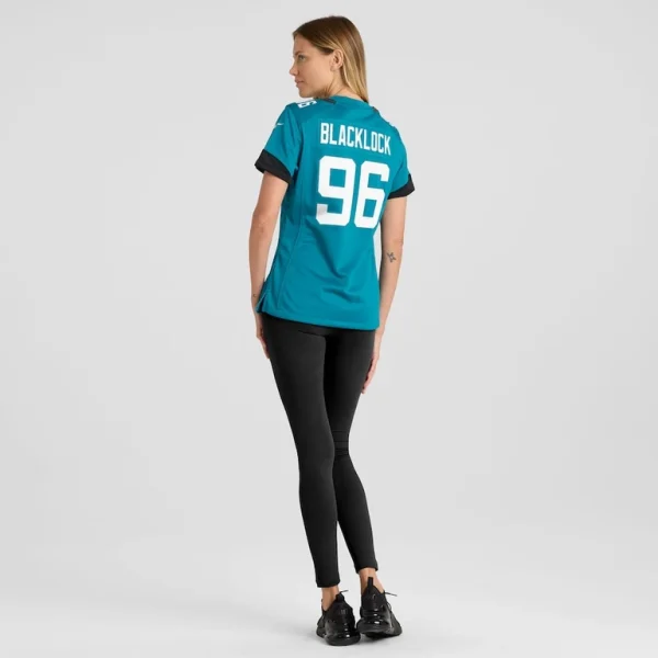 Ross blacklock jacksonville jaguars nike womens team game jersey Teal 2XL