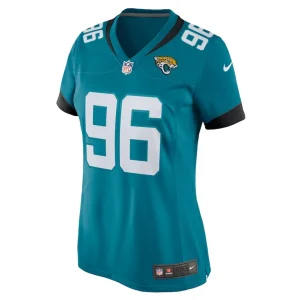 Ross blacklock jacksonville jaguars nike womens team game jersey Teal M