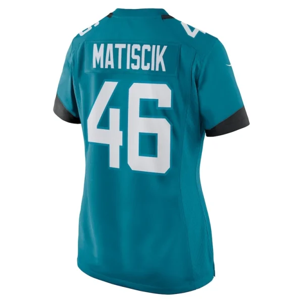 Ross matiscik jacksonville jaguars nike womens game jersey Teal L