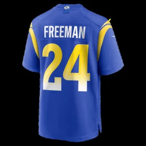 Royce freeman los angeles rams nike game jersey Royal L