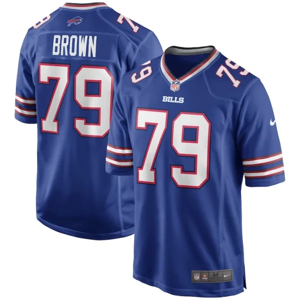 Ruben brown buffalo bills nike game retired player jersey Royal