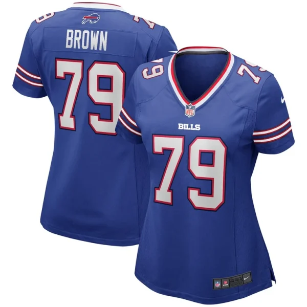 Ruben brown buffalo bills nike womens game retired player jersey Royal
