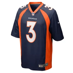 Russell wilson denver broncos nike alternate game jersey Navy M