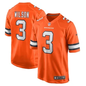 Russell wilson denver broncos nike alternate game jersey Orange