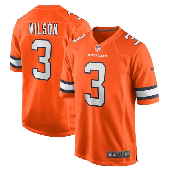 Russell wilson denver broncos nike alternate game jersey Orange