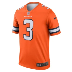 Russell wilson denver broncos nike alternate legend player performance top Orange M