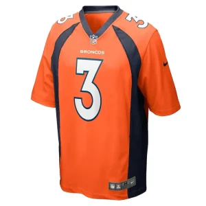 Russell wilson denver broncos nike game jersey Orange M