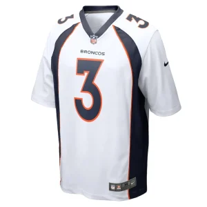 Russell wilson denver broncos nike game jersey White M