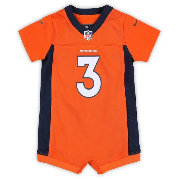 Russell wilson denver broncos nike newborn infant game romper jersey Orange 3 6 MO