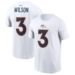 Russell wilson denver broncos nike player name number t shirt White