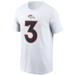 Russell wilson denver broncos nike player name number t shirt White M