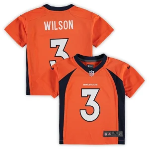 Russell wilson denver broncos nike preschool game jersey Orange