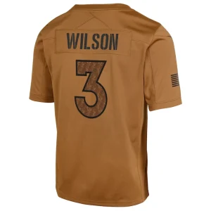 Russell wilson denver broncos nike salute to service limited jersey Brown Yth L